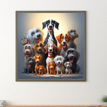 Load image into Gallery viewer, Diamond Painting - Full Round - a group of puppies (40*40CM)
