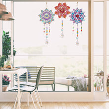 Load image into Gallery viewer, 3PCS Suncatcher Double Sided Diamond Painting Art Pendant (Datura)