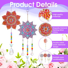 Load image into Gallery viewer, 3PCS Suncatcher Double Sided Diamond Painting Art Pendant (Datura)