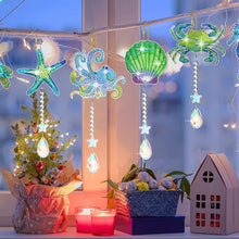 Load image into Gallery viewer, 6PCS Suncatcher Double Sided Diamond Painting Art Pendant (Marine Life)