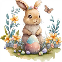 Load image into Gallery viewer, Diamond Painting - Full Round - rabbit (30*30CM)