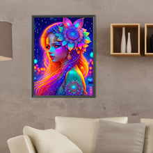 Load image into Gallery viewer, Diamond Painting - Full Round - daughter of nature (30*40CM)
