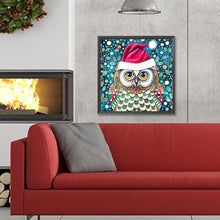 Load image into Gallery viewer, Diamond Painting - Full Round - Christmas Owl (30*30CM)