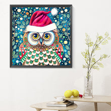 Load image into Gallery viewer, Diamond Painting - Full Round - Christmas Owl (30*30CM)