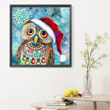 Load image into Gallery viewer, Diamond Painting - Full Round - Christmas Owl (30*30CM)