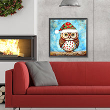 Load image into Gallery viewer, Diamond Painting - Full Round - Christmas Owl (30*30CM)