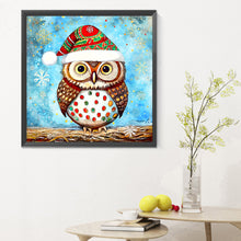 Load image into Gallery viewer, Diamond Painting - Full Round - Christmas Owl (30*30CM)