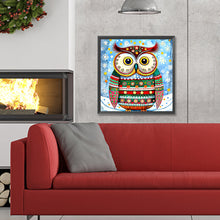 Load image into Gallery viewer, Diamond Painting - Full Round - Christmas Owl (30*30CM)
