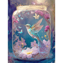 Load image into Gallery viewer, Diamond Painting - Full Round - hummingbird in jar (30*40CM)
