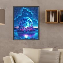 Load image into Gallery viewer, Diamond Painting - Full Round - Rose under the moon (30*40CM)