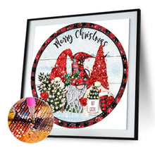 Load image into Gallery viewer, Diamond Painting - Partial Special Shaped - Christmas holiday wreath (30*30CM)