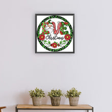 Load image into Gallery viewer, Diamond Painting - Partial Special Shaped - Christmas holiday wreath (30*30CM)