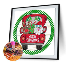 Load image into Gallery viewer, Diamond Painting - Partial Special Shaped - Christmas holiday wreath (30*30CM)