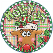 Load image into Gallery viewer, Diamond Painting - Partial Special Shaped - Christmas holiday wreath (30*30CM)