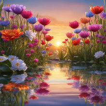 Load image into Gallery viewer, Diamond Painting - Full Round - colorful flowers (30*30CM)