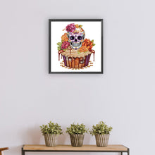 Load image into Gallery viewer, Diamond Painting - Partial Special Shaped - Skull Dessert (30*30CM)