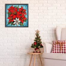 Load image into Gallery viewer, Diamond Painting - Full Round - Christmas red flowers (30*30CM)
