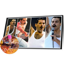 Load image into Gallery viewer, Diamond Painting - Full Round - rock singer freddie mercury (50*30CM)