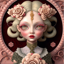 Load image into Gallery viewer, AB Diamond Painting - Full Round - flower and girl (40*40CM)