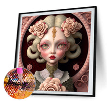 Load image into Gallery viewer, AB Diamond Painting - Full Round - flower and girl (40*40CM)