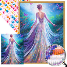 Load image into Gallery viewer, AB Diamond Painting - Full Round - garden princess back view (40*55CM)