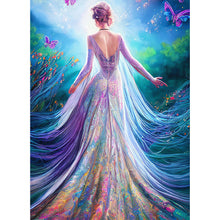 Load image into Gallery viewer, AB Diamond Painting - Full Round - garden princess back view (40*55CM)