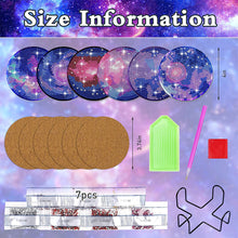 Load image into Gallery viewer, 6PCS Diamond Painting Art Coaster Kit Special Shape Diamond Painting DIY Coaster