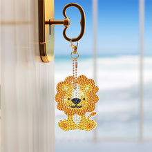 Load image into Gallery viewer, 12PCS Double Sided Diamond Painting Art Keychain Pendant (Small Animal)