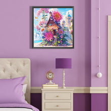 Load image into Gallery viewer, Diamond Painting - Full Round - Serenity Flower and Cabin (40*40CM)