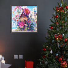 Load image into Gallery viewer, Diamond Painting - Full Round - Serenity Flower and Cabin (40*40CM)