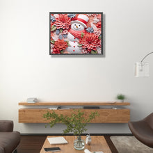 Load image into Gallery viewer, Diamond Painting - Full Round - Paper sculpture red snowman (40*50CM)