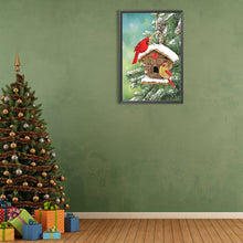 Load image into Gallery viewer, Diamond Painting - Full Round - Christmas Bird's Cottage (40*60CM)
