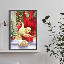 Load image into Gallery viewer, Diamond Painting - Full Round - Christmas dog gifts (40*60CM)