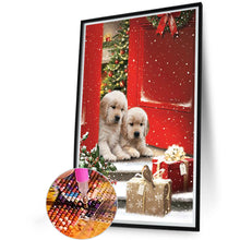 Load image into Gallery viewer, Diamond Painting - Full Round - Christmas dog gift (40*60CM)