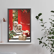 Load image into Gallery viewer, Diamond Painting - Full Round - Christmas dog gift (40*60CM)