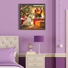 Load image into Gallery viewer, Diamond Painting - Full Round - Christmas cat and dog (40*40CM)