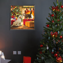 Load image into Gallery viewer, Diamond Painting - Full Round - Christmas cat and dog (40*40CM)