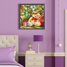 Load image into Gallery viewer, Diamond Painting - Full Round - Christmas teddy bear (40*40CM)