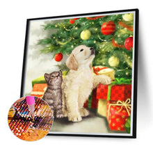 Load image into Gallery viewer, Diamond Painting - Full Round - Christmas cats and dogs (40*40CM)