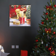 Load image into Gallery viewer, Diamond Painting - Full Round - Christmas dog (40*40CM)