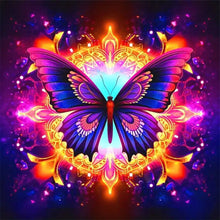 Load image into Gallery viewer, Diamond Painting - Full Round - Butterfly (30*30CM)