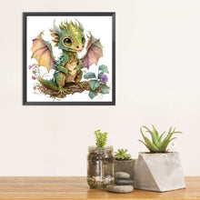 Load image into Gallery viewer, Diamond Painting - Full Square - cute dragon (30*30CM)