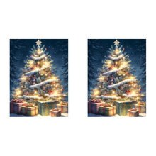 Load image into Gallery viewer, Diamond Painting - Full Round - Christmas tree on snowy night (30*40CM)