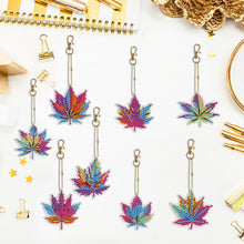 Load image into Gallery viewer, 5/6/8PCS Diamond Art Keyring Flexible Fish Double Sided Wizard Hat Special Shape