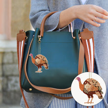 Load image into Gallery viewer, 5/6/8PCS Diamond Art Keyring Flexible Fish Double Sided Wizard Hat Special Shape