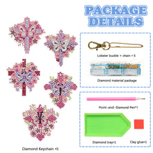 Load image into Gallery viewer, 5/6/8PCS Diamond Art Keyring Flexible Fish Double Sided Wizard Hat Special Shape