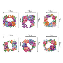 Load image into Gallery viewer, 5/6/8PCS Diamond Art Keyring Flexible Fish Double Sided Wizard Hat Special Shape