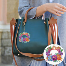 Load image into Gallery viewer, 5/6/8PCS Diamond Art Keyring Flexible Fish Double Sided Wizard Hat Special Shape