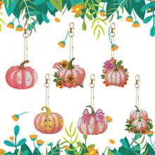 Load image into Gallery viewer, 5/6/8PCS Diamond Art Keyring Flexible Fish Double Sided Wizard Hat Special Shape