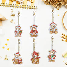 Load image into Gallery viewer, 5/6/8PCS Diamond Art Keyring Flexible Fish Double Sided Wizard Hat Special Shape